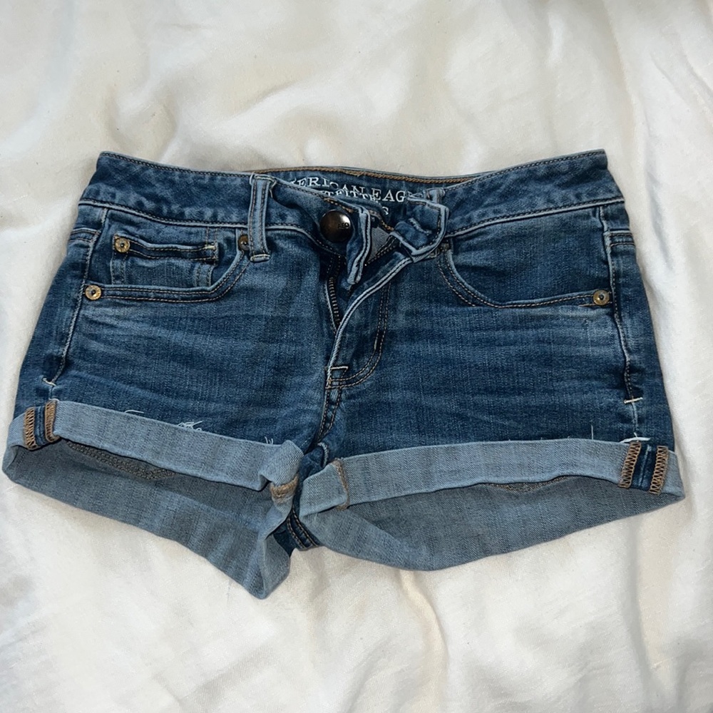 Blue Jean shorts, XS, barley worn.